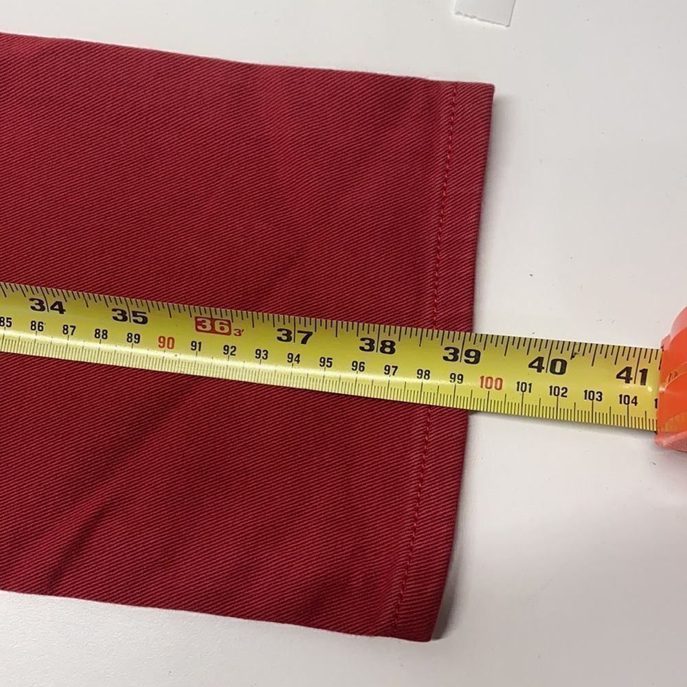 🔥Chaps denim slimming fit  ankle sz 10 New stretch jeans red - Picture 7 of 8